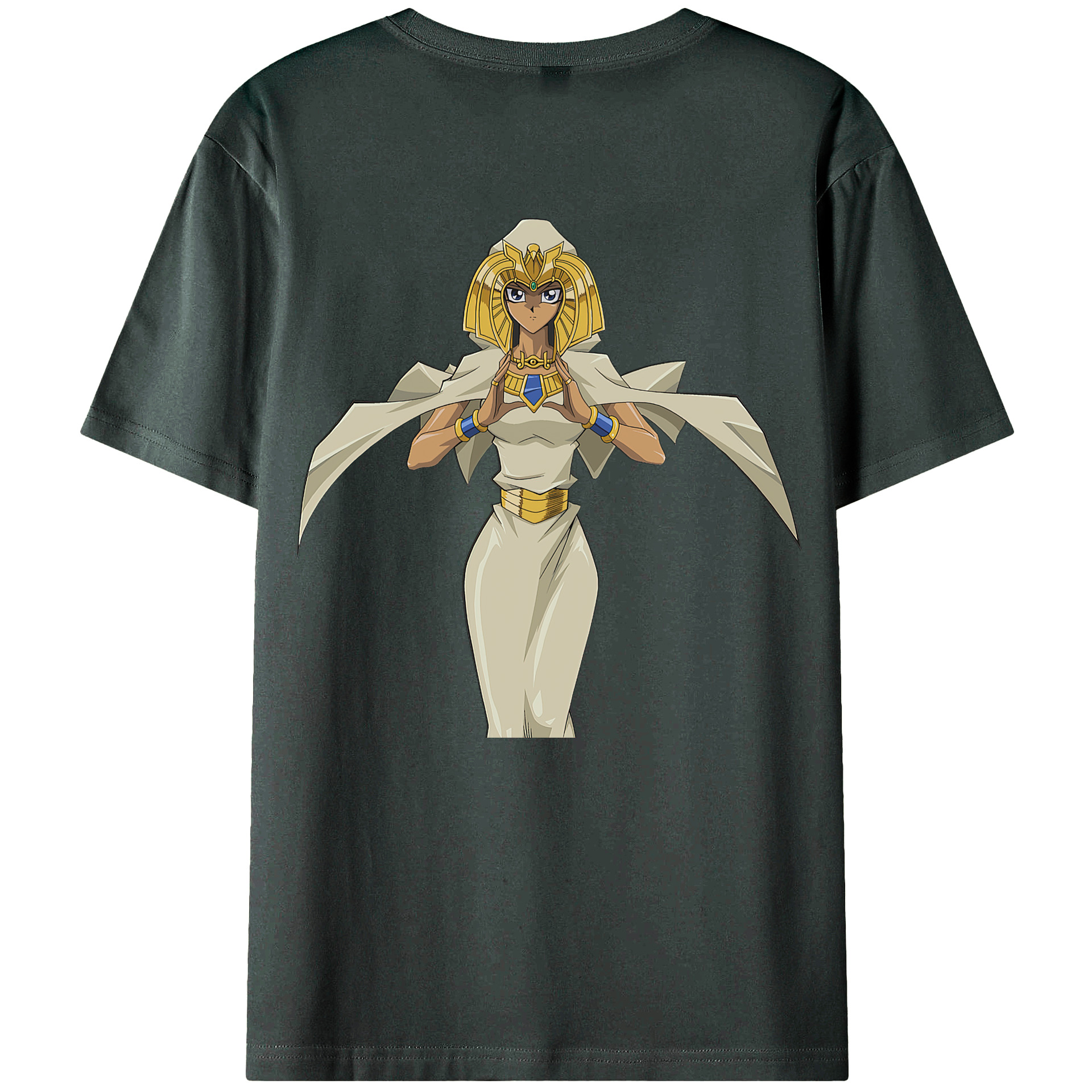 （画像用） 遊☆戯☆王 Yu-Gi-Oh! 綿100％ メンズ半袖Tシャツ（バックプリント） 通気性